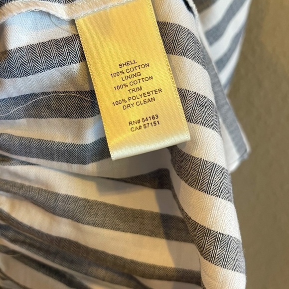 Eliza J Striped Summer Tiered Ruffle Tassel Trim Maxi Dress Preppy Sleeveless 2P - Picture 10 of 16